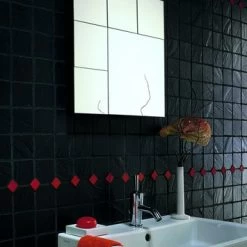 Mozaïektegel Java Zwart 30x30 Cm 7 Mozaïektegel Java Zwart 30x30 Cm -Badkamer Verkoop 123 12697