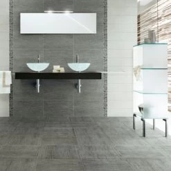 Krypton Wandtegel Grijs 5X40CM 1St 5 Krypton Wandtegel Grijs 5X40CM 1St -Badkamer Verkoop 123 12832