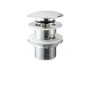 Sanivesk Afvoerplug Click Rond RVS Met Overloop -Badkamer Verkoop 123 12879