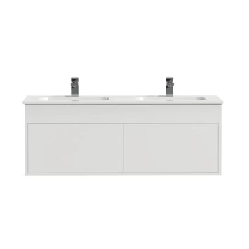 Tiger Helsinki Badkamermeubel 120 Cm Hoogglans Wit Met Wastafel Keramiek Hoogglans Wit 4 Tiger Helsinki Badkamermeubel 120 Cm Hoogglans Wit Met Wastafel Keramiek Hoogglans Wit - Afbeelding 2