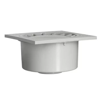 Martens Vloerput Onderuitlaat 20x20 Cm Ø75 Mm -Badkamer Verkoop 123 12962