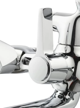 OK Badkraan 2-knops Chroom 4 OK Badkraan 2-knops Chroom - Afbeelding 2