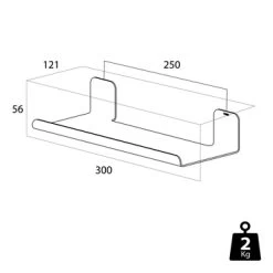 Tiger Planchet Colar RVS 30 Cm -Badkamer Verkoop 123 1447
