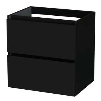 Tiger Karlo Badkamermeubel 60cm Mat Zwart Met Eiken Wasblad En Keramische Waskom 4 Tiger Karlo Badkamermeubel 60cm Mat Zwart Met Eiken Wasblad En Keramische Waskom - Afbeelding 2