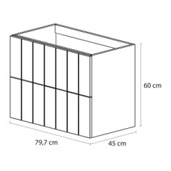 Tiger Maryport Badkamermeubelset 80 Cm Mat Wit Met Matzwarte Polybeton Wastafel En Matzwarte Grepen 14 Tiger Maryport Badkamermeubelset 80 Cm Mat Wit Met Matzwarte Polybeton Wastafel En Matzwarte Grepen -Badkamer Verkoop 123 1495