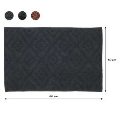 Sealskin Badmat Aztec 60x90cm Donkergrijs -Badkamer Verkoop 123 1563