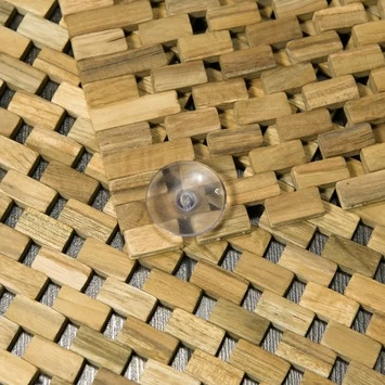 Sealskin Badmat Woodblock Teak 90x52 Cm 4 Sealskin Badmat Woodblock Teak 90x52 Cm - Afbeelding 2