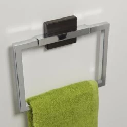 Tiger Zenna Handdoekring Chroom/wenge -Badkamer Verkoop 123 1659