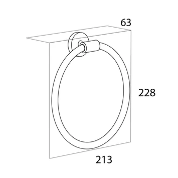 Tiger Handdoekring Boston RVS Glans 6 Tiger Handdoekring Boston RVS Glans - Afbeelding 4
