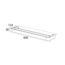 Tiger Dubbel Handdoekrek Ontario Chroom -Badkamer Verkoop 123 1682