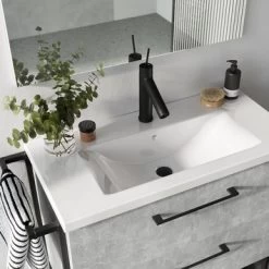 Atlantic Badmeubelset Sienna 80 Cm Beton -Badkamer Verkoop 123 1788