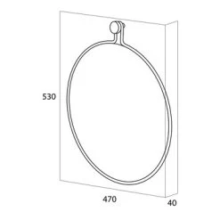 Tiger Spiegel Sem Zwart -Badkamer Verkoop 123 1918