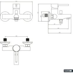 Handson Badkraan Oscar Chroom 15 Cm 7 Handson Badkraan Oscar Chroom 15 Cm -Badkamer Verkoop 123 2009