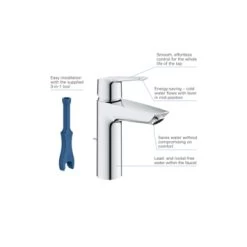 Grohe Wastafelkraan Start M-size Met Waste Quickfix Chroom -Badkamer Verkoop 123 2045