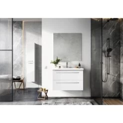 Atlantic Badmeubelset Sienna 80cm Wit -Badkamer Verkoop 123 2266