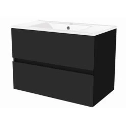 Atlantic By Allibert Badmeubelset Donna 80 Cm Mat Zwart -Badkamer Verkoop 123 2339