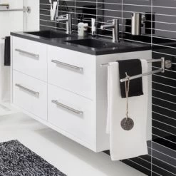 TIGER Boston Kolomkast Wit Hoogglans 40cm -Badkamer Verkoop 123 2387