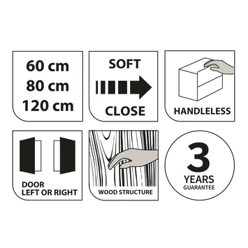 Tiger Karlo Kolomkast Chalet Eiken 160 Cm 5 Tiger Karlo Kolomkast Chalet Eiken 160 Cm - Afbeelding 3