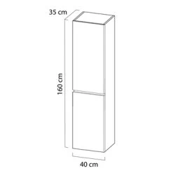 Tiger Karlo Kolomkast Chalet Eiken 160 Cm 9 Tiger Karlo Kolomkast Chalet Eiken 160 Cm -Badkamer Verkoop 123 2458