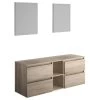 Allibert Gaya Badmeubelset 150cm Met Spiegels Eiken -Badkamer Verkoop 123 2471