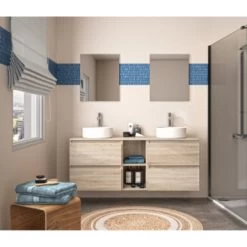 Allibert Gaya Badmeubelset 150cm Met Spiegels Eiken -Badkamer Verkoop 123 2472