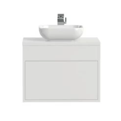 Tiger Helsinki Badkamermeubel 60 Cm Hoogglans Wit Met Waskom -Badkamer Verkoop 123 2484