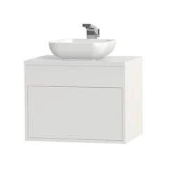 Tiger Helsinki Badkamermeubel 60 Cm Hoogglans Wit Met Waskom -Badkamer Verkoop 123 2485