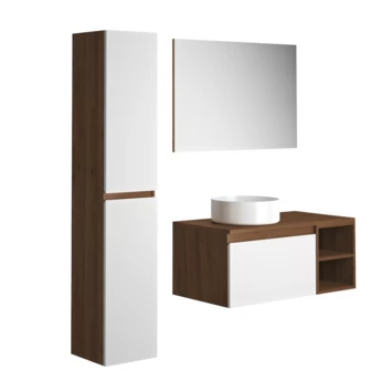 Atlantic By Allibert Badmeubelset Lia 90 Cm Hout En Wit 4 Atlantic By Allibert Badmeubelset Lia 90 Cm Hout En Wit - Afbeelding 2