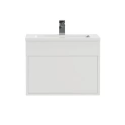 Tiger Helsinki Badkamermeubel 60 Cm Hoogglans Wit Met Wastafel Polybeton Wit -Badkamer Verkoop 123 2516