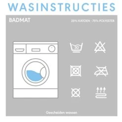 Sealskin Badmat Bandra 60x60cm Zwart -Badkamer Verkoop 123 252