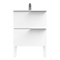 Tiger Badmeubelset Pocket 60 Cm Met 2 Lades Wit Incl. Looppoten -Badkamer Verkoop 123 2565