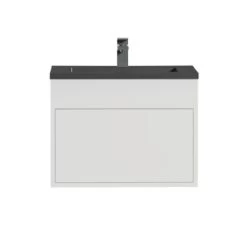 Tiger Helsinki Badkamermeubel 60 Cm Hoogglans Wit Met Wastafel Polybeton Zwart 6 Tiger Helsinki Badkamermeubel 60 Cm Hoogglans Wit Met Wastafel Polybeton Zwart -Badkamer Verkoop 123 2659