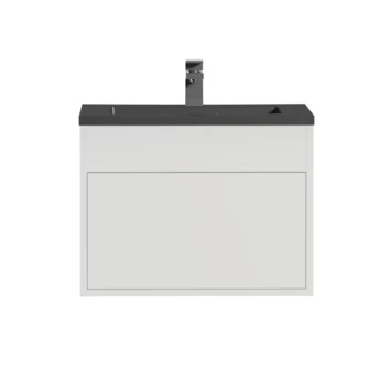 Tiger Helsinki Badkamermeubel 60 Cm Hoogglans Wit Met Wastafel Polybeton Zwart 4 Tiger Helsinki Badkamermeubel 60 Cm Hoogglans Wit Met Wastafel Polybeton Zwart - Afbeelding 2