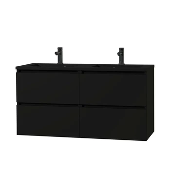 Tiger Karlo Badkamermeubel 120 Cm Mat Zwart Met Zwarte Wastafel 3 Tiger Karlo Badkamermeubel 120 Cm Mat Zwart Met Zwarte Wastafel