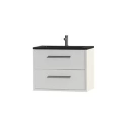 Tiger Badkamermeubel Boston 80cm Hoogglans Wit/matzwart Met Grepen Chroom 7 Tiger Badkamermeubel Boston 80cm Hoogglans Wit/matzwart Met Grepen Chroom -Badkamer Verkoop 123 2727