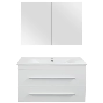 Style Badmeubelset Mat Wit 90 Cm 3 Style Badmeubelset Mat Wit 90 Cm