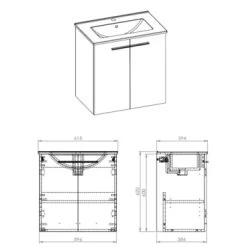 Atlantic Badmeubel Clara 60cm Twee Deuren Wit 7 Atlantic Badmeubel Clara 60cm Twee Deuren Wit -Badkamer Verkoop 123 2765