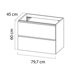 Tiger Karlo Badkamermeubel 80cm Mat Zwart Met Eiken Wasblad En Keramische Waskom 24 Tiger Karlo Badkamermeubel 80cm Mat Zwart Met Eiken Wasblad En Keramische Waskom -Badkamer Verkoop 123 2829