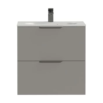 Tiger Badkamermeubel Studio 60 Cm Mat Grijs Met Polybeton Wastafel Mat Wit En Profielgrepen 3 Tiger Badkamermeubel Studio 60 Cm Mat Grijs Met Polybeton Wastafel Mat Wit En Profielgrepen