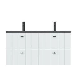 Tiger Maryport Badkamermeubelset 120 Cm Mat Wit Met Matzwarte Polybeton Wastafel En Matzwarte Grepen 12 Tiger Maryport Badkamermeubelset 120 Cm Mat Wit Met Matzwarte Polybeton Wastafel En Matzwarte Grepen -Badkamer Verkoop 123 2898