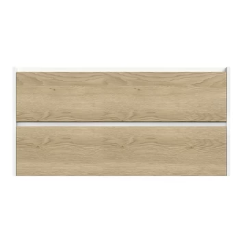 Tiger Reverse Meubelset 120 Cm Met 2 Lades Naturel Eik / Mat Wit Inclusief Oval Wastafel Dubbel Mat Wit 7 Tiger Reverse Meubelset 120 Cm Met 2 Lades Naturel Eik / Mat Wit Inclusief Oval Wastafel Dubbel Mat Wit - Afbeelding 5