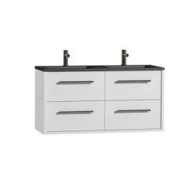 Tiger Badkamermeubel Boston 120cm Hoogglans Wit/matzwart Met Grepen RVS 7 Tiger Badkamermeubel Boston 120cm Hoogglans Wit/matzwart Met Grepen RVS -Badkamer Verkoop 123 2957