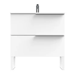 Tiger Badmeubelset Pocket 80 Cm Met 2 Lades Wit Incl. Looppoten -Badkamer Verkoop 123 2994