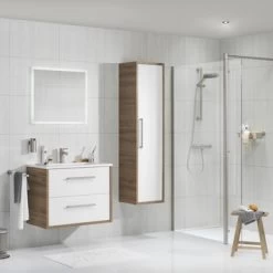 TIGER Boston Kolomkast Chalet Eik Rvs 40cm 11 TIGER Boston Kolomkast Chalet Eik Rvs 40cm -Badkamer Verkoop 123 3136