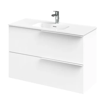 Tiger Badmeubelset Pocket 100 Cm Met 2 Lades Wit 3 Tiger Badmeubelset Pocket 100 Cm Met 2 Lades Wit