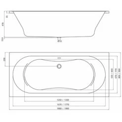 Sealskin Bad Optimo Acryl 90x190x48 Cm -Badkamer Verkoop 123 3227