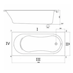 Sealskin Douchebad Optimo Acryl 80x180x48 Cm -Badkamer Verkoop 123 3230