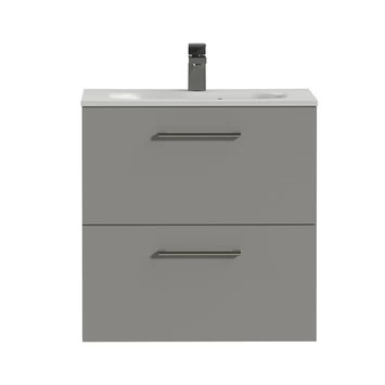 Tiger Badkamermeubel Studio 60 Cm Mat Grijs Met Polybeton Wastafel Mat Wit En Ronde Grepen 3 Tiger Badkamermeubel Studio 60 Cm Mat Grijs Met Polybeton Wastafel Mat Wit En Ronde Grepen