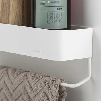 Sealskin Brix Wandrek Met Handdoekrek 55 Cm Wit 7 Sealskin Brix Wandrek Met Handdoekrek 55 Cm Wit - Afbeelding 5