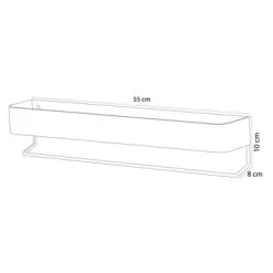 Sealskin Brix Wandrek Met Handdoekrek 55 Cm Wit 22 Sealskin Brix Wandrek Met Handdoekrek 55 Cm Wit -Badkamer Verkoop 123 3324